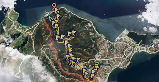 Ruta 7 fuertes y monte la tortuga