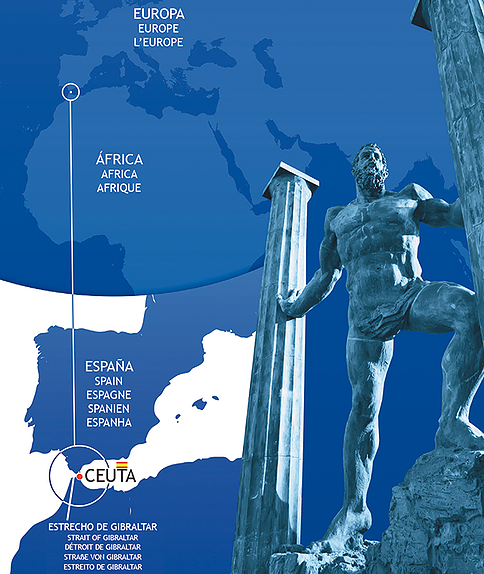 mapa ceuta espana turismo ceuta